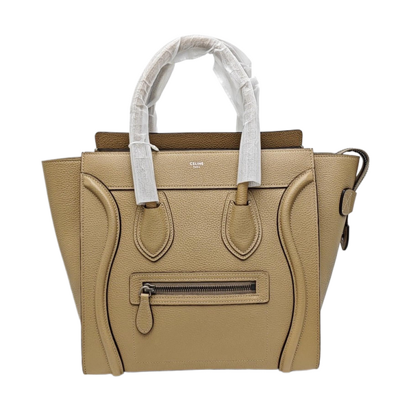 LUGGAGE Micro Calfskin Beige