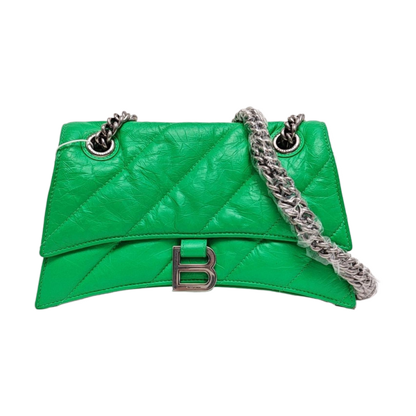 Authenticated pre-owned  Crush Small Quilted Calfskin Green - Shoulder Bag at Looply