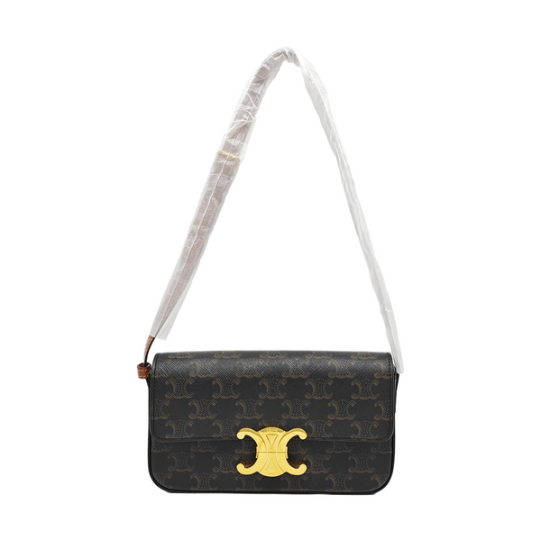 TRIOMPHE Small Coated Canvas Brown