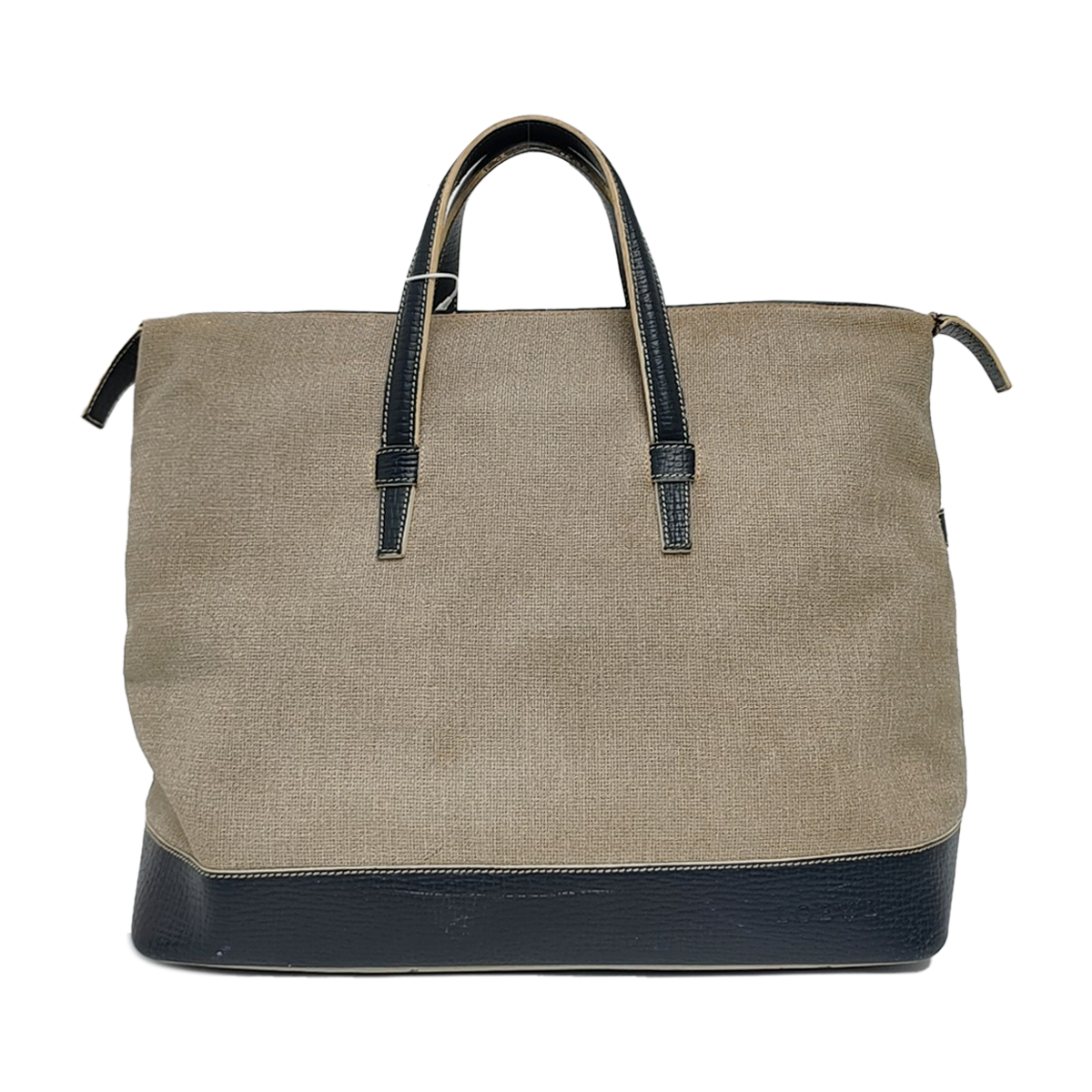 Fabric Top Handle Bag Gray