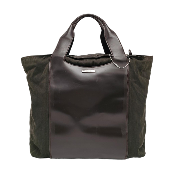 Canvas Top Handle Bag Green