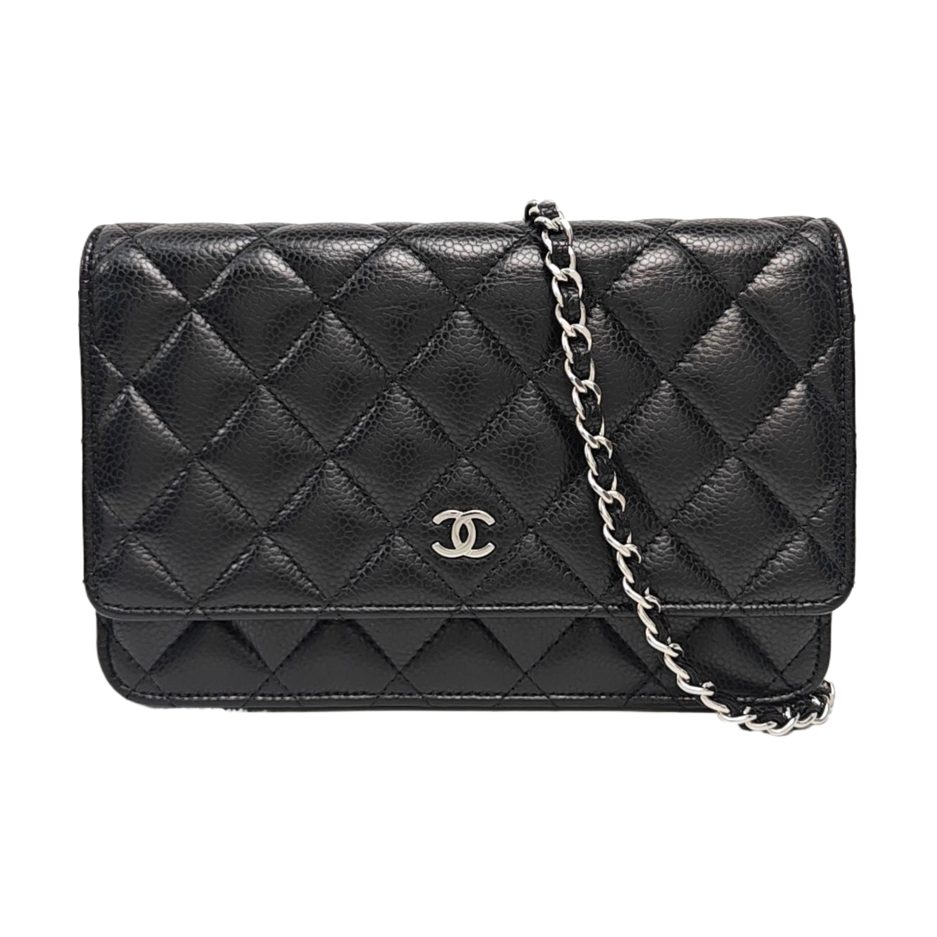 WOC Quilted Grained Calfskin Black