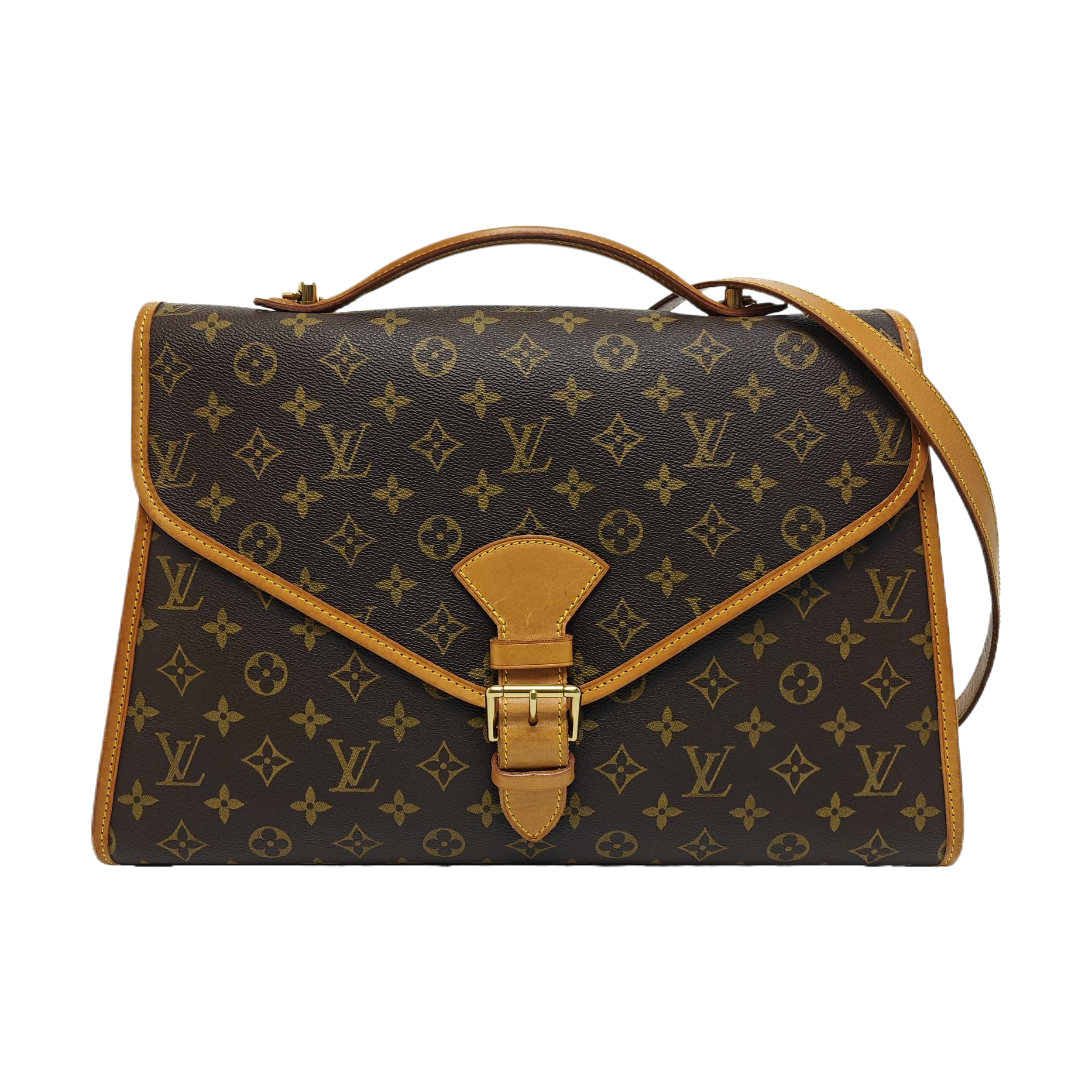 BEL AIR GM Monogram Coated Canvas Brown