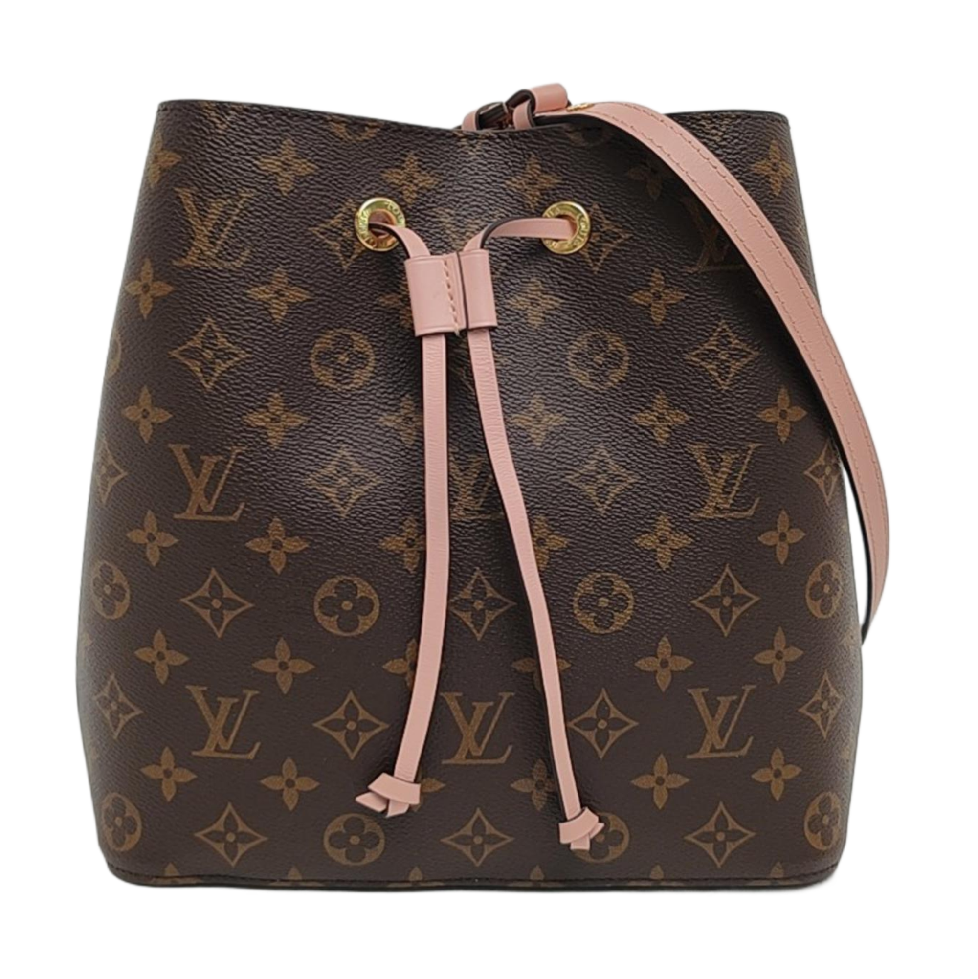 NÉONOÉ MM Monogram Coated Canvas Brown
