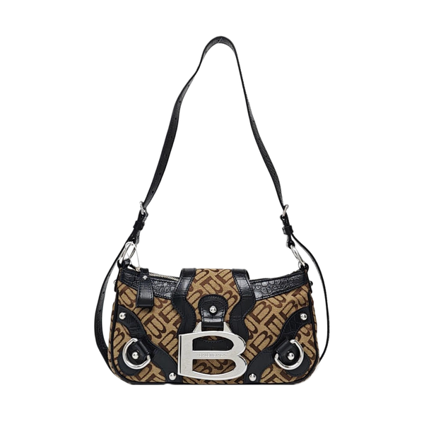 Le Cagole Small Fabric Brown