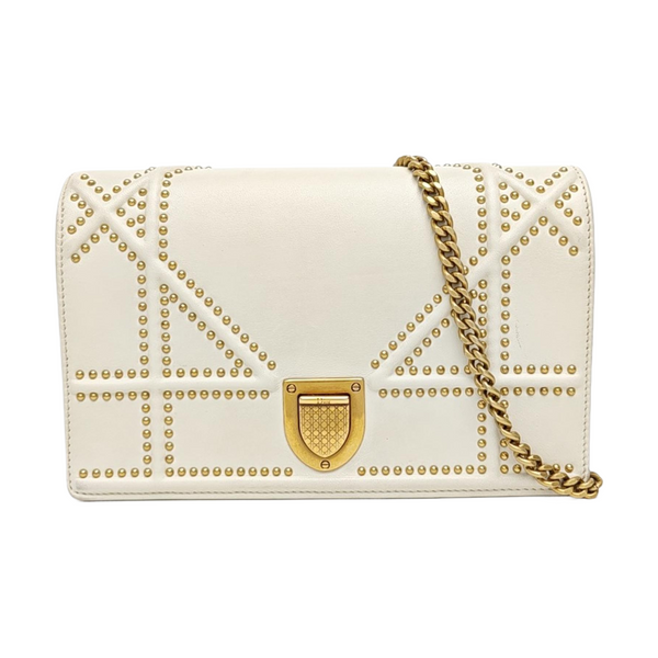 Diorama Cannage Lambskin White