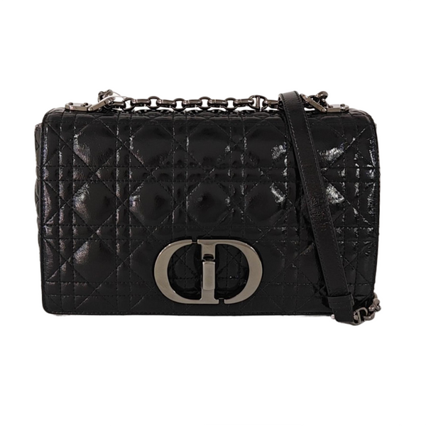 Dior Caro Medium Lambskin Black