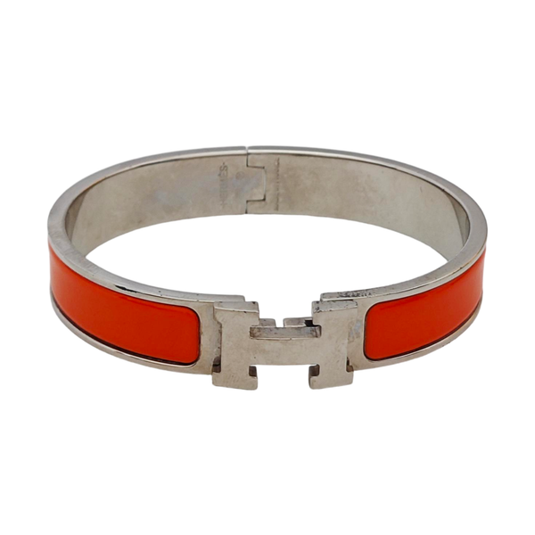 Clic H Metal Orange Bangle