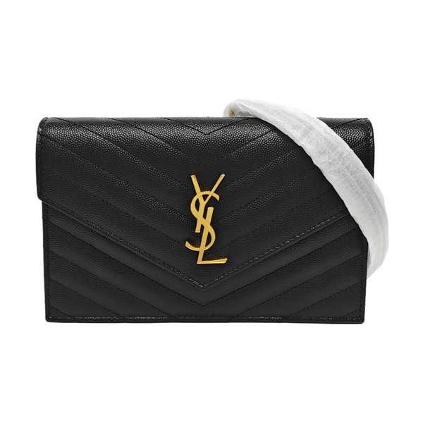 MONOGRAM WOC Chevron Calfskin Black