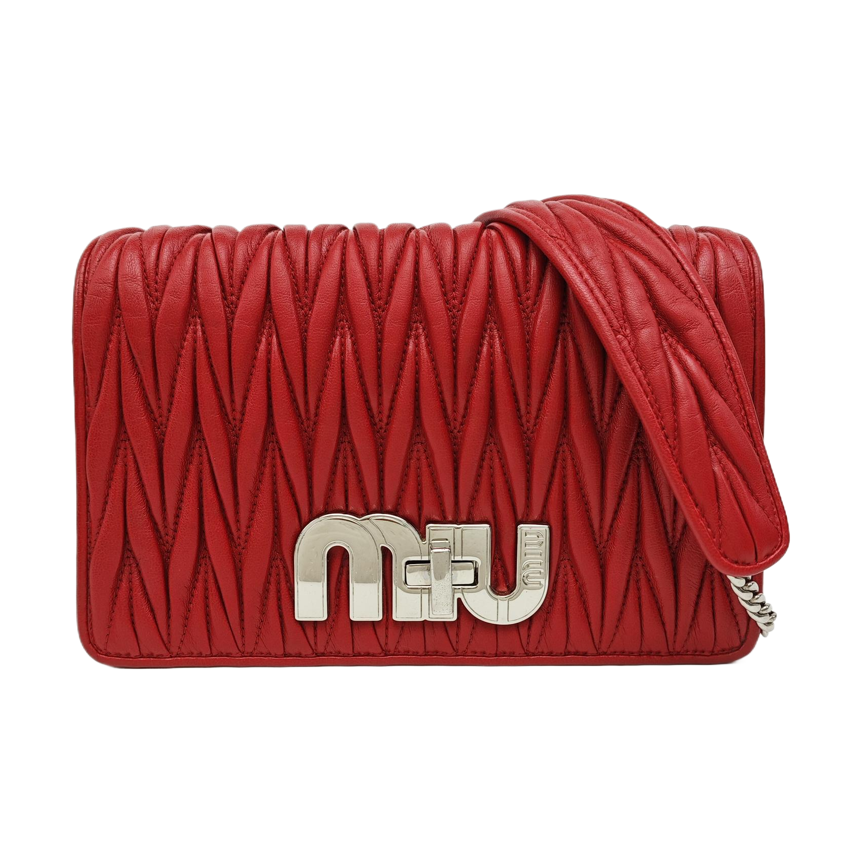 My Miu Lambskin Red