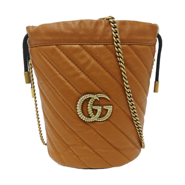 GG Marmont Mini Quilted Calfskin Yellow