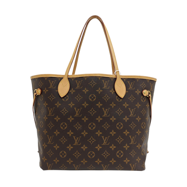 NEVERFULL MM Monogram Coated Canvas Brown