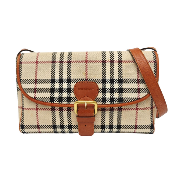 Fabric Shoulder Bag Beige