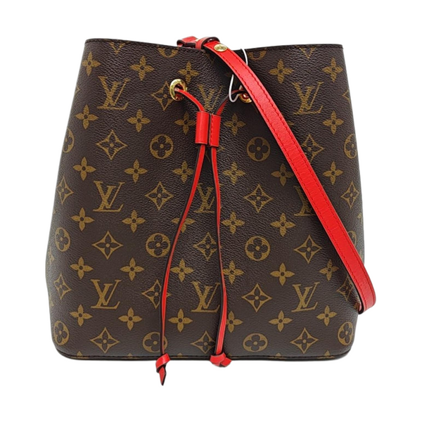 NÉONOÉ MM Monogram Coated Canvas Brown