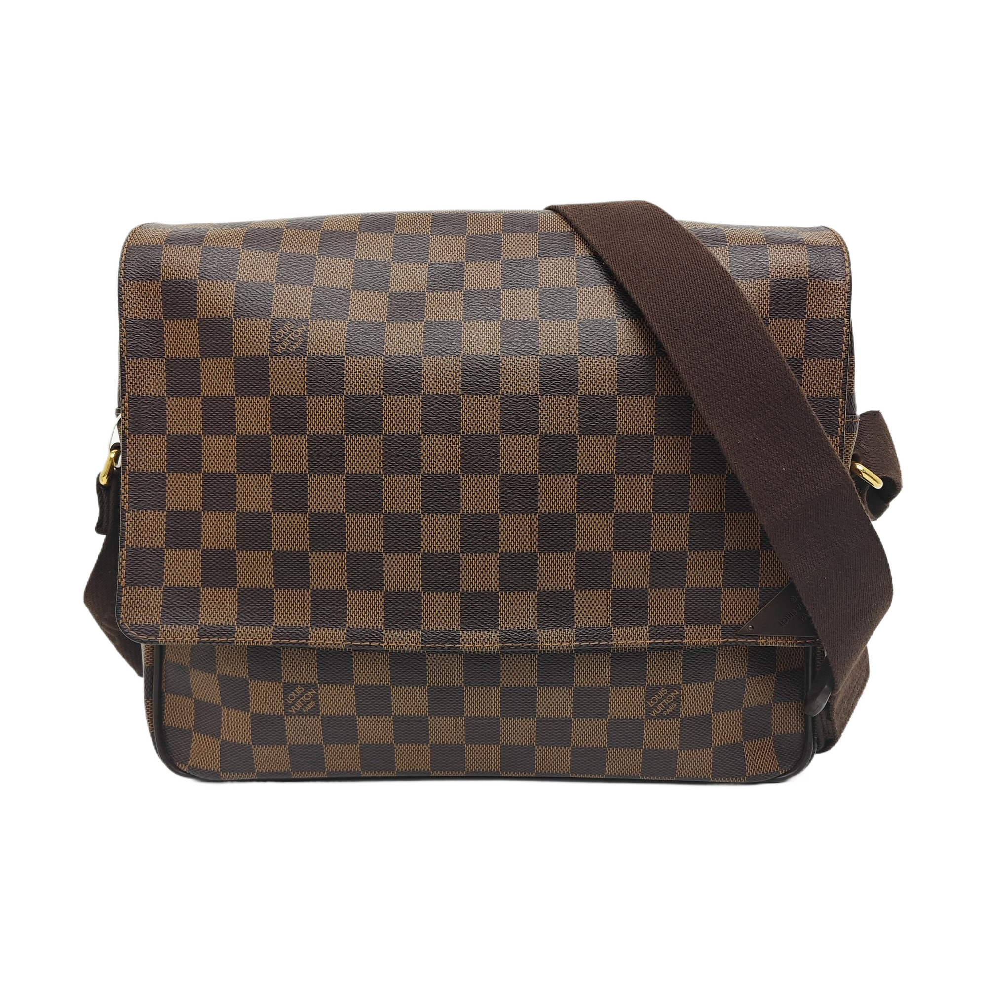SHELTON MM Damier Ebene Coated Canvas Brown
