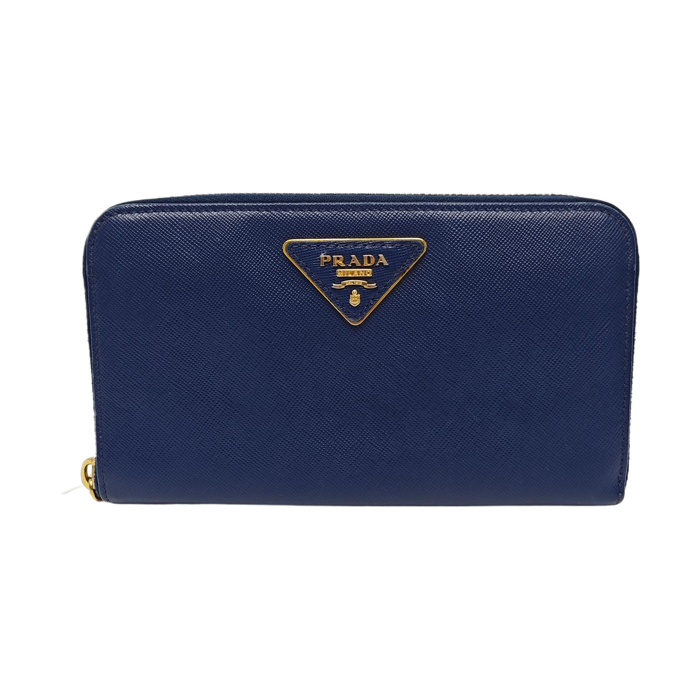 Zippy Wallet Saffiano Calfskin Blue Wallet