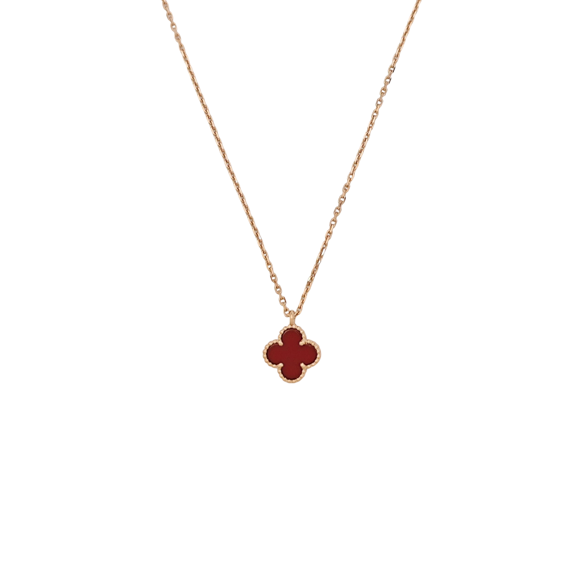Sweet Alhambra 18k Rose Gold Necklace