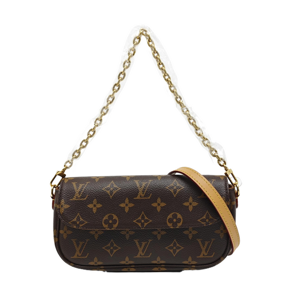 IVY Monogram Coated Canvas Brown