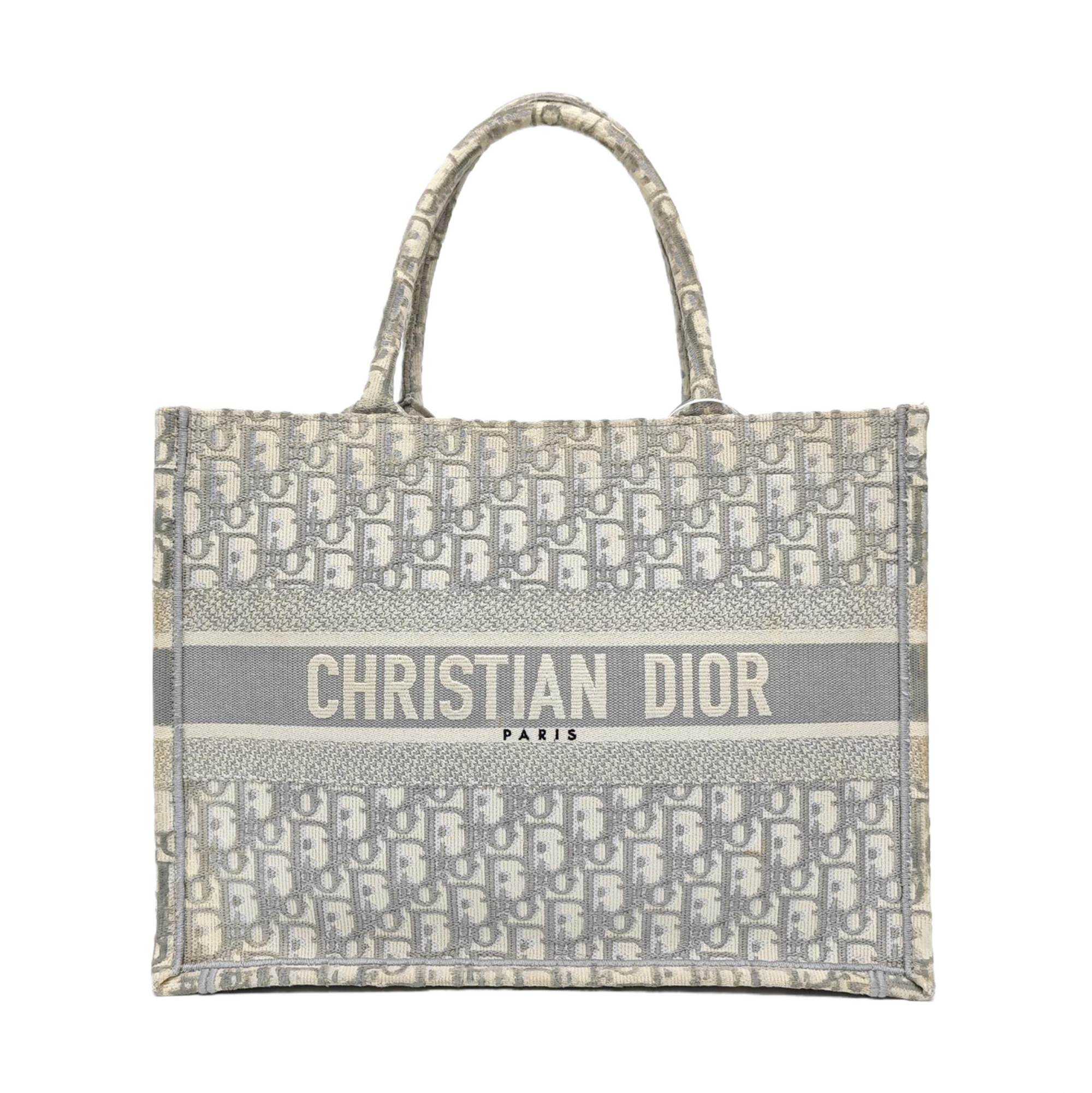 Book Tote Medium Oblique Canvas Gray
