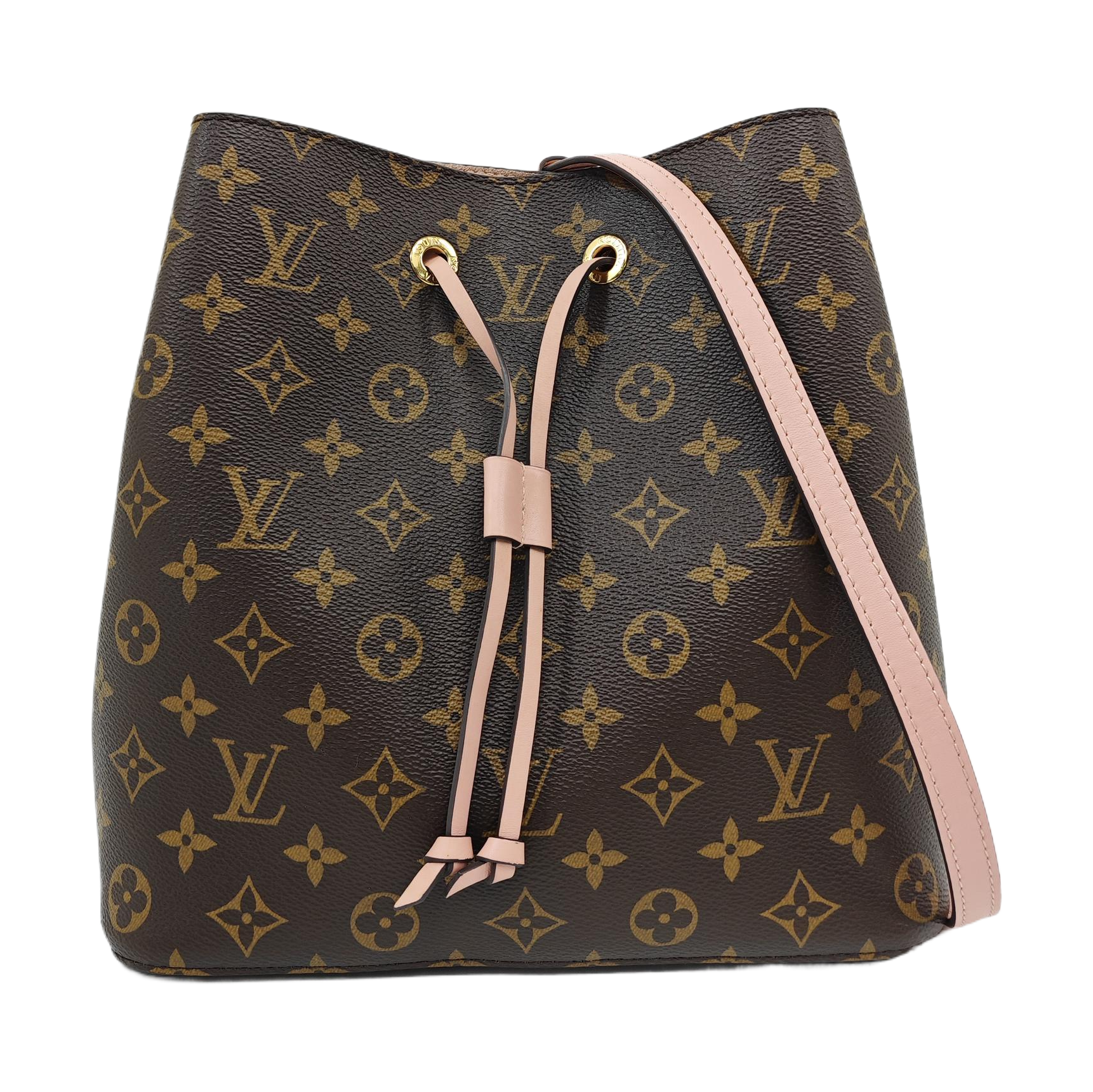 NÉONOÉ MM Monogram Coated Canvas Brown