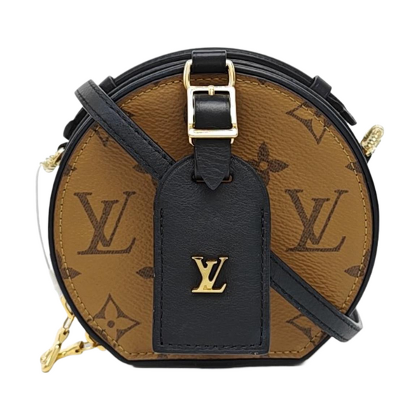 BOITE CHAPEAU Mini Monogram Coated Canvas Brown
