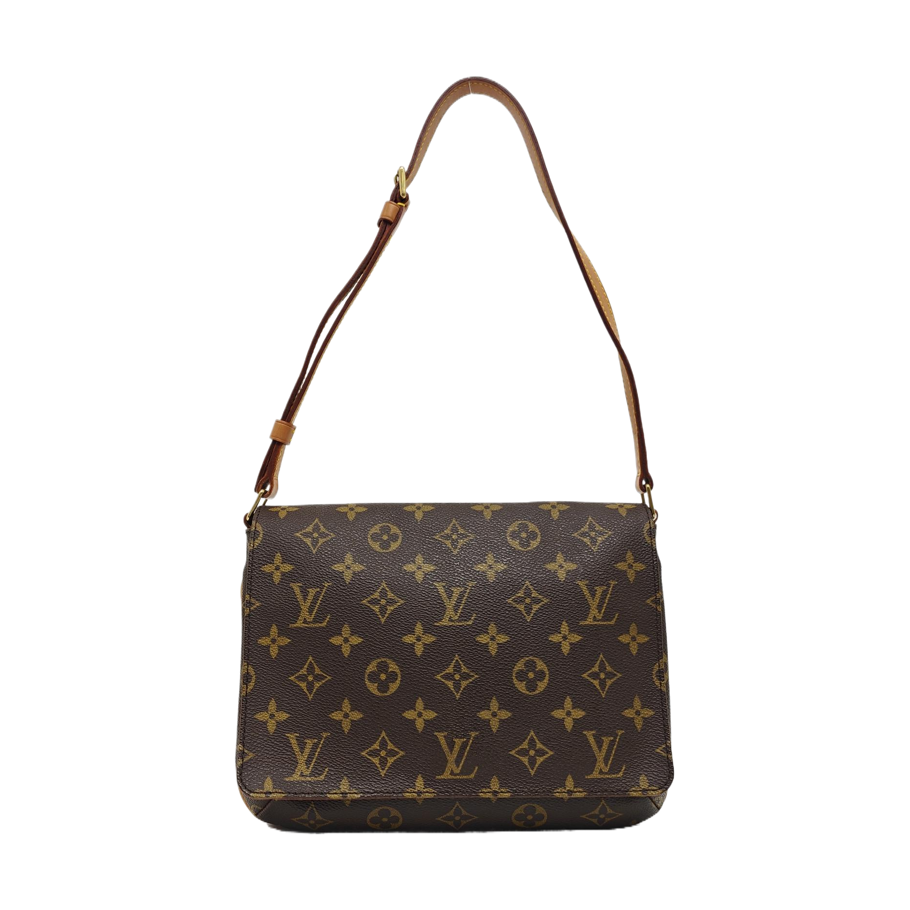 MUSETTE TANGO Monogram Coated Canvas Brown