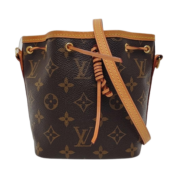 NÉONOÉ Nano Monogram Coated Canvas Brown