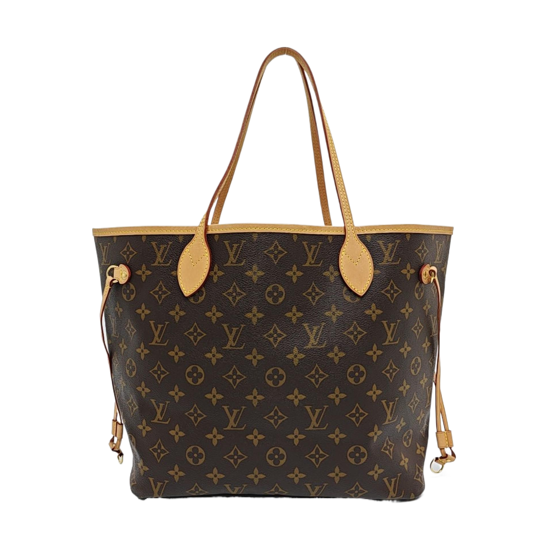 NEVERFULL MM Monogram Coated Canvas Brown