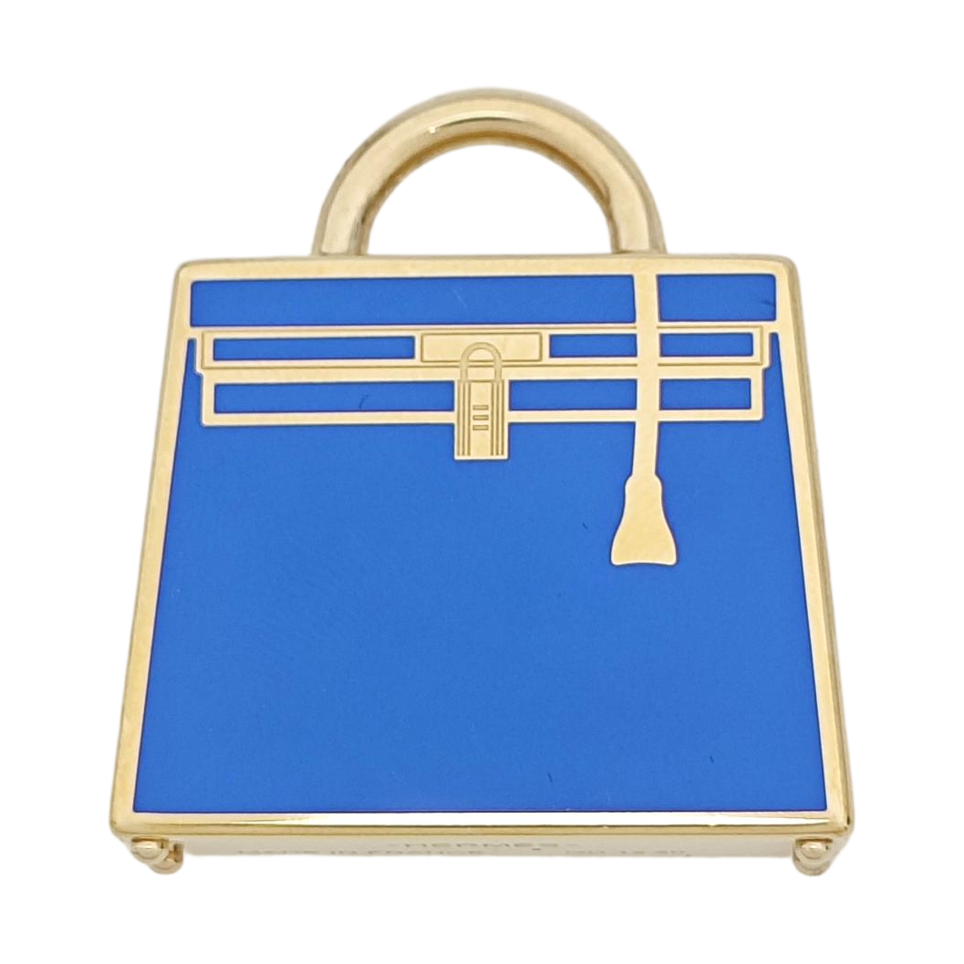 Curiosite Kelly Laque H Metal Gold Pendant