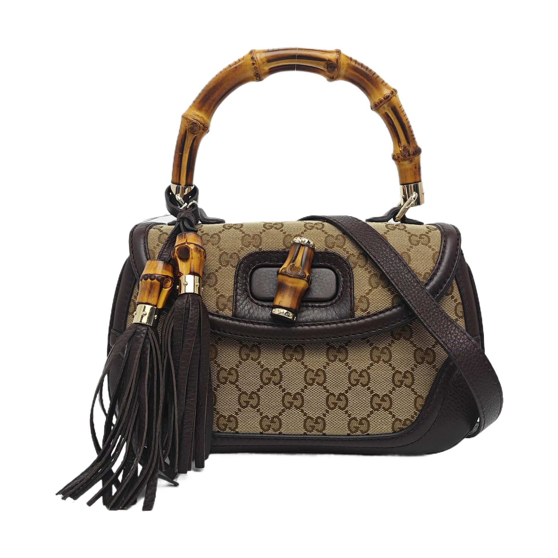 Bamboo 1947 Small Monogram Coated Canvas Beige