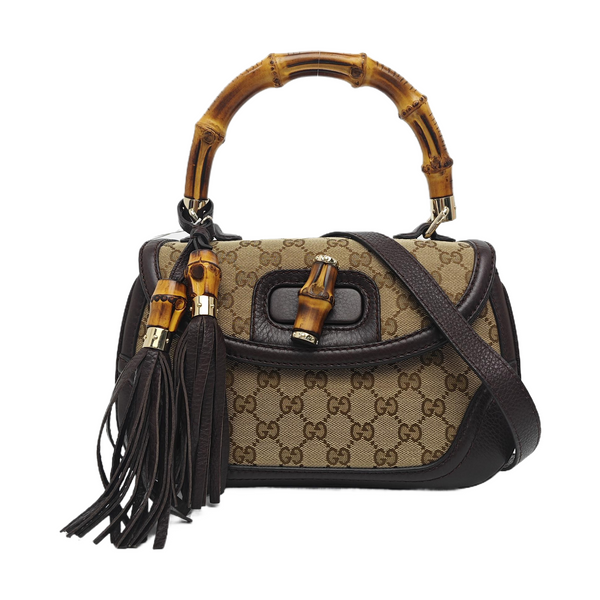 Bamboo 1947 Small Monogram Coated Canvas Beige