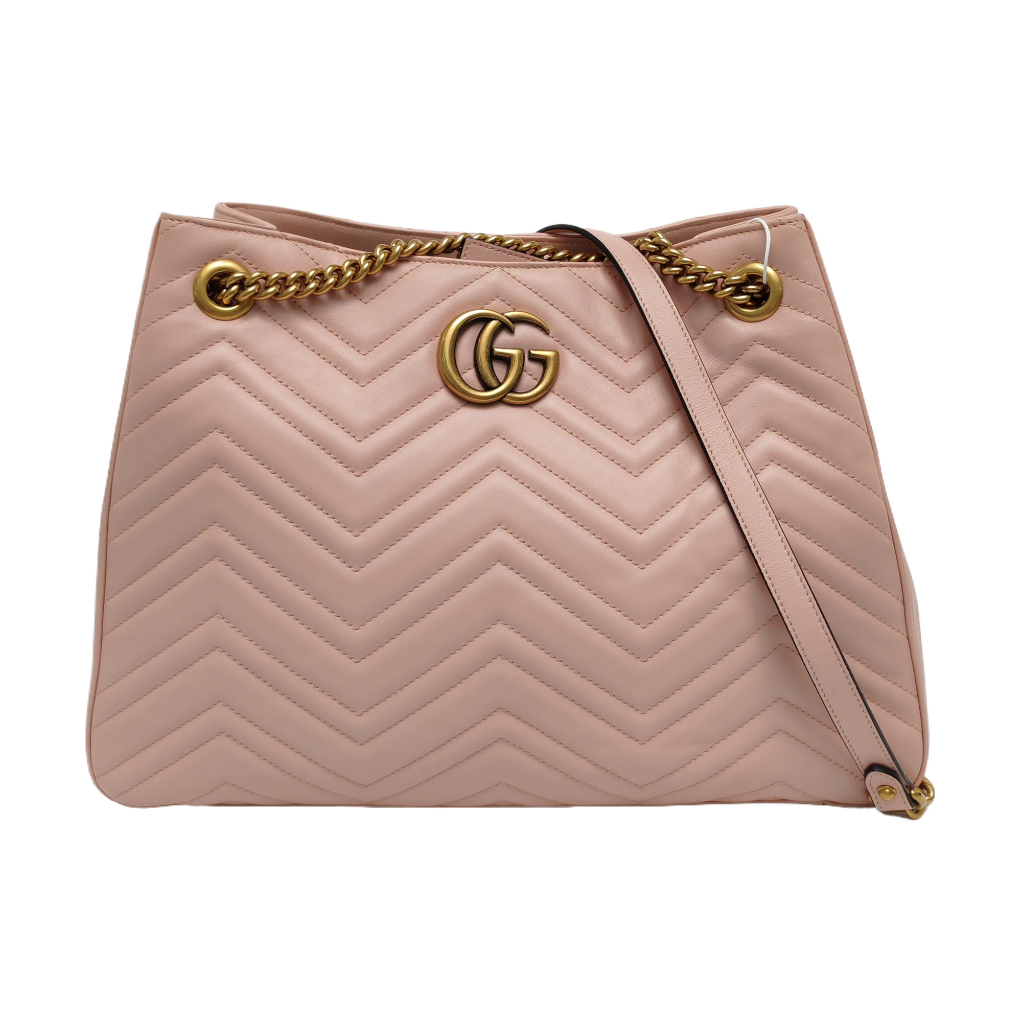 GG Marmont Quilted Calfskin Pink