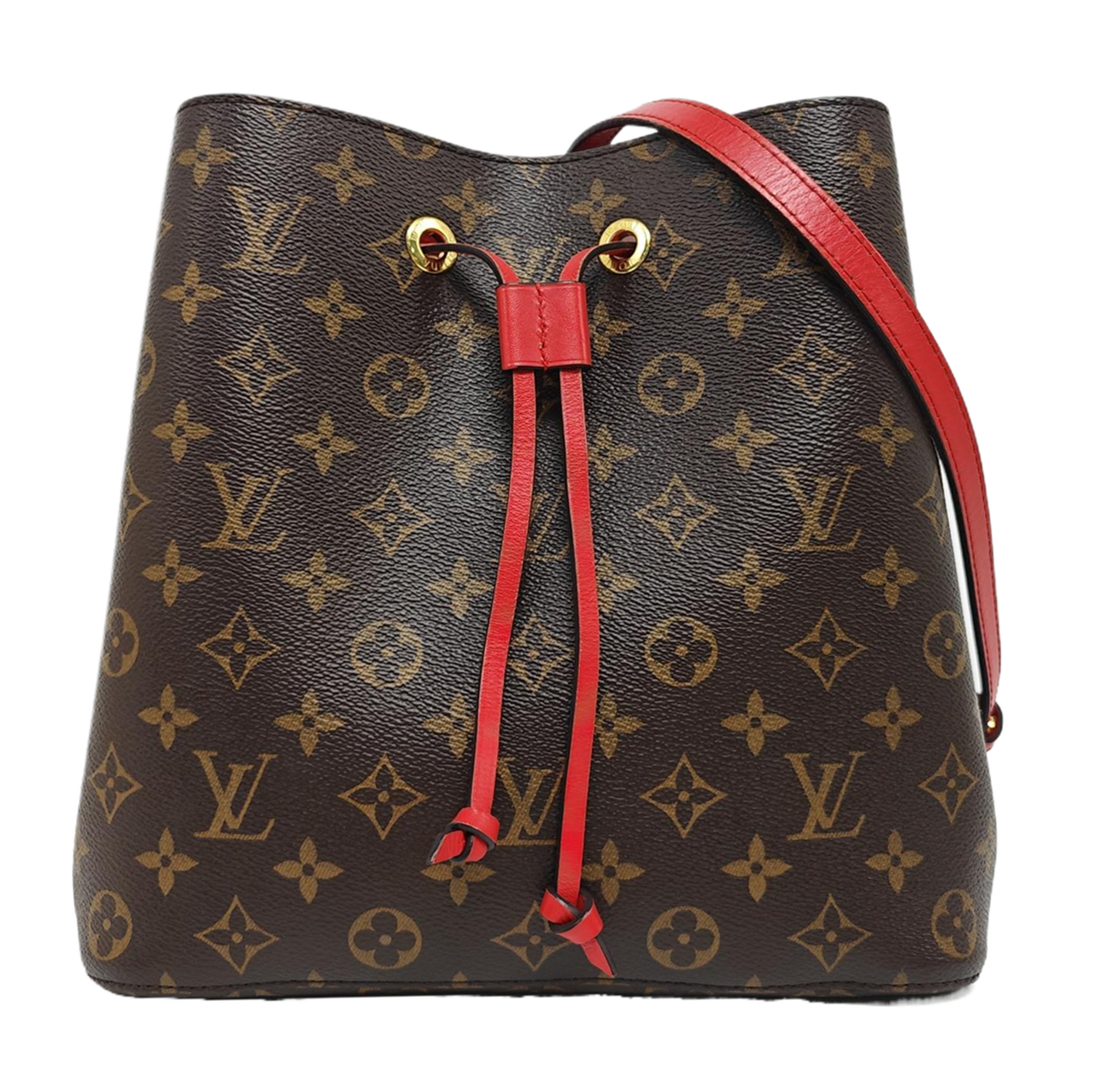 NÉONOÉ MM Monogram Coated Canvas Brown