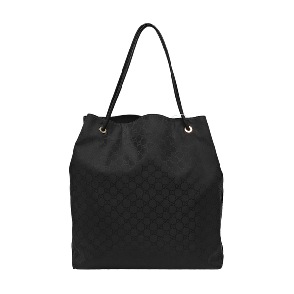 Monogram Canvas Tote Bag Black