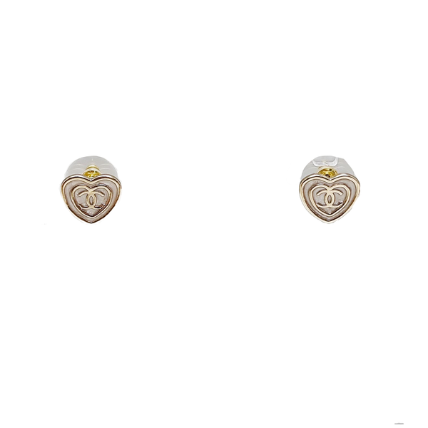 Metal White Stud Earrings
