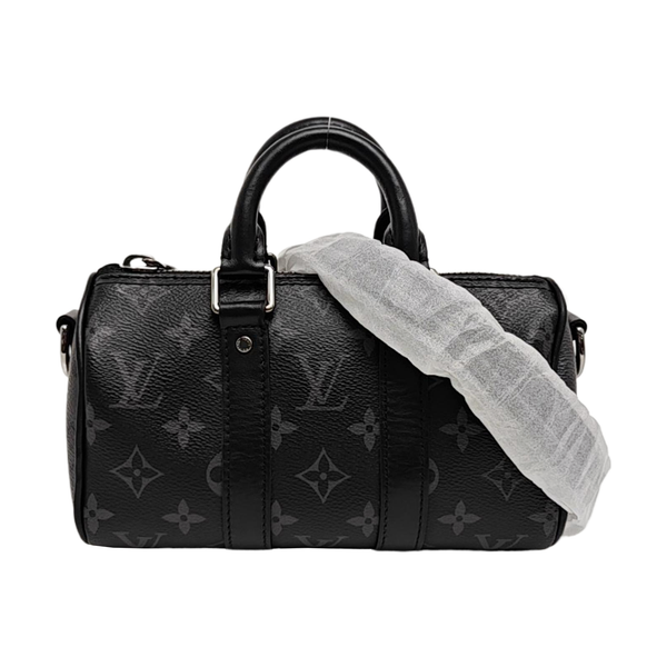 KEEPALL Mini Monogram Coated Canvas Black
