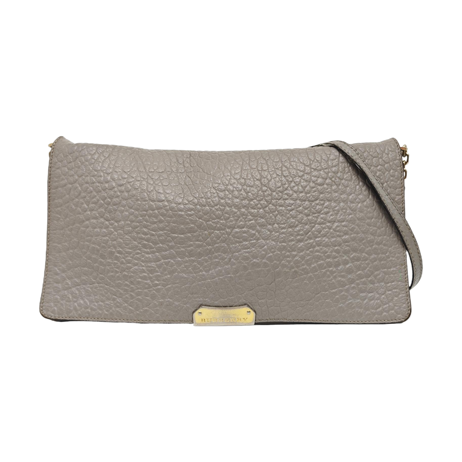 Calfskin Shoulder Bag Gray