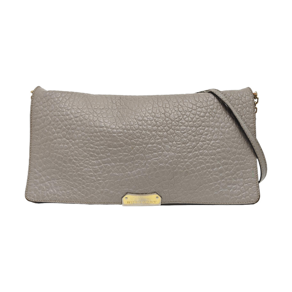 Calfskin Shoulder Bag Gray