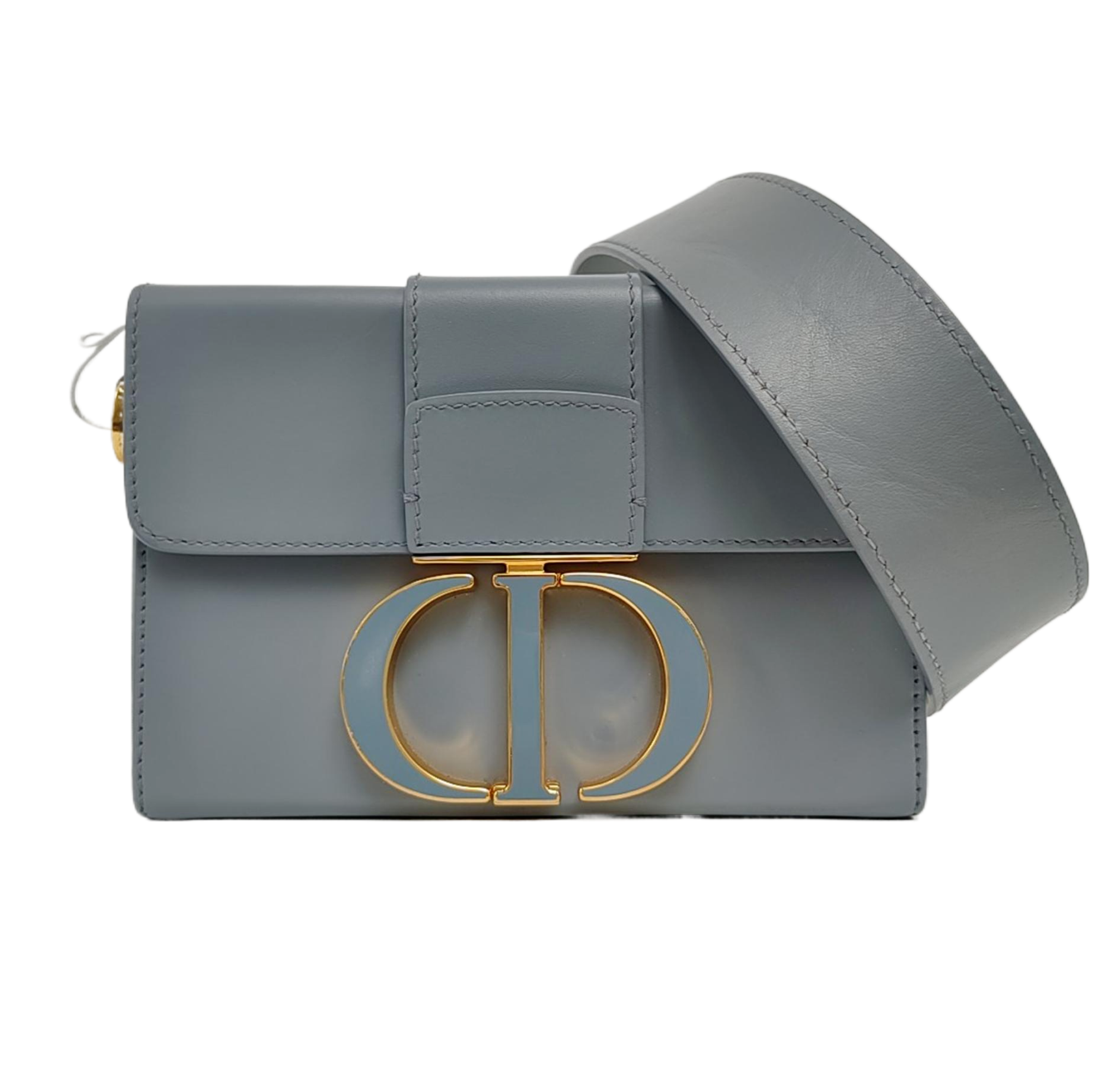 Authenticated pre-owned  30 Montaigne Calfskin Blue - Shoulder Bag at Looply