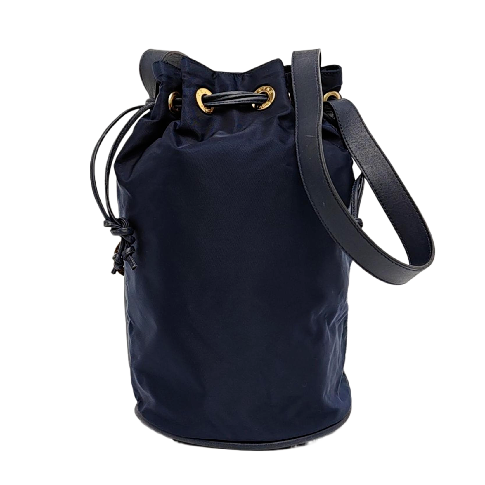 Nylon Bucket Bag Blue