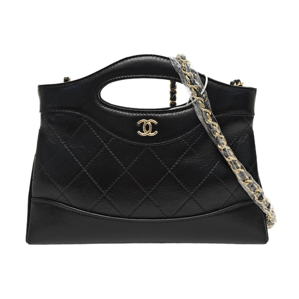 CHANEL 31 Nano Quilted Calfskin Black