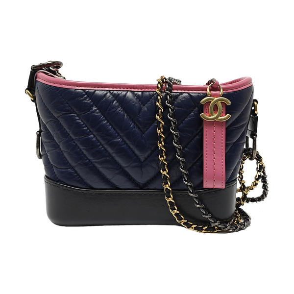 Authenticated pre-owned  GABRIELLE Small Quilted Calfskin Multicolor - Shoulder Bag at Looply
