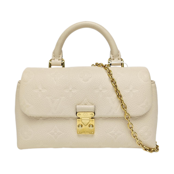 NANO MADELEINE Nano Monogram Calfskin Beige