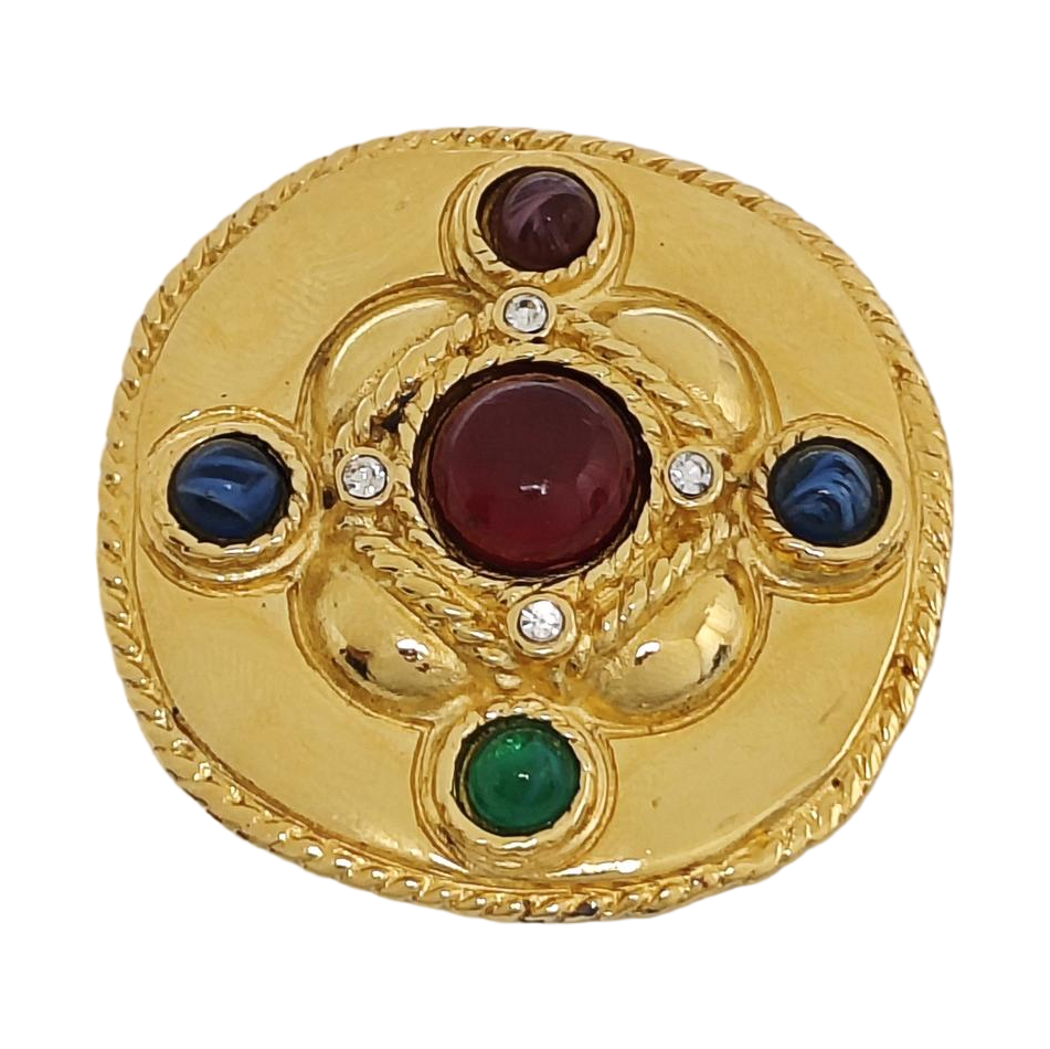 Metal Gold Brooch
