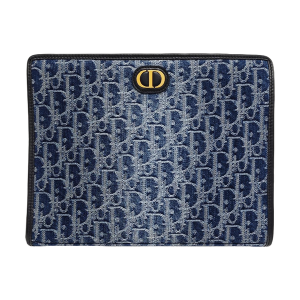 30 Montaigne Oblique Canvas Blue