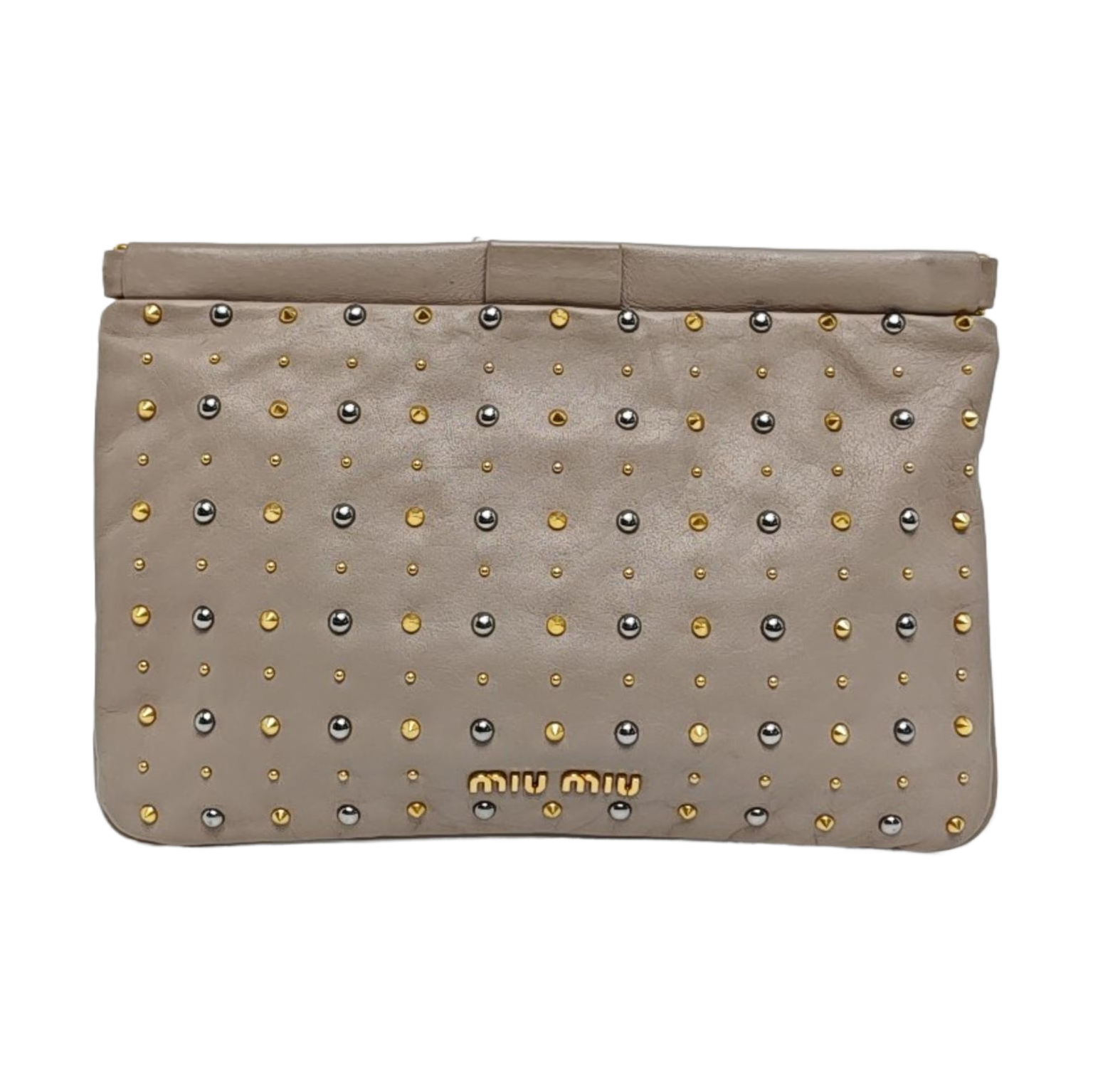Lambskin Clutch Gray