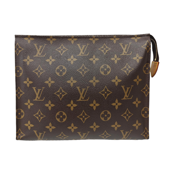 TOILET POCKET 26 Monogram Coated Canvas Brown