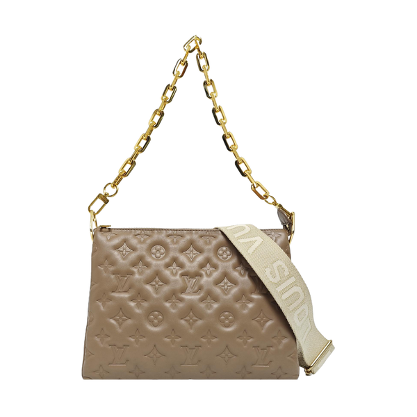COUSSIN PM Monogram Lambskin Brown