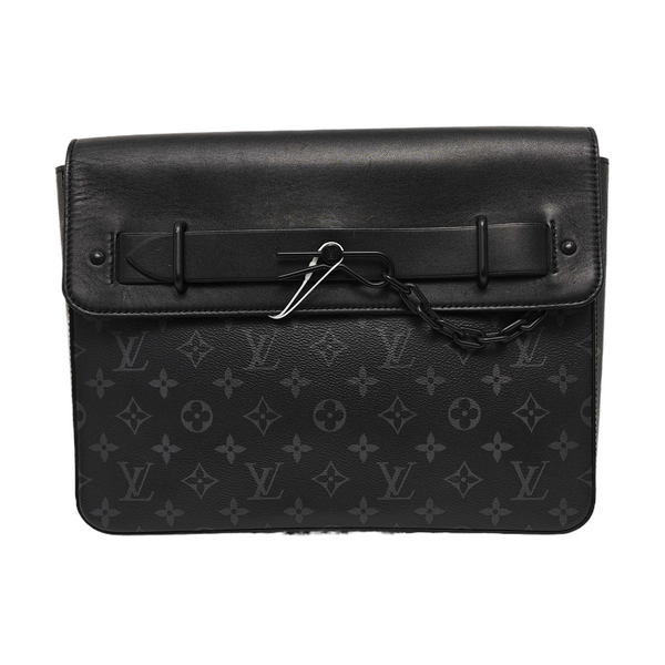 STEAMER Monogram Coated Canvas Black