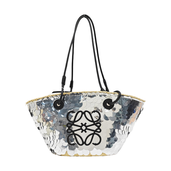 Anagram Basket Small Sequins Silver
